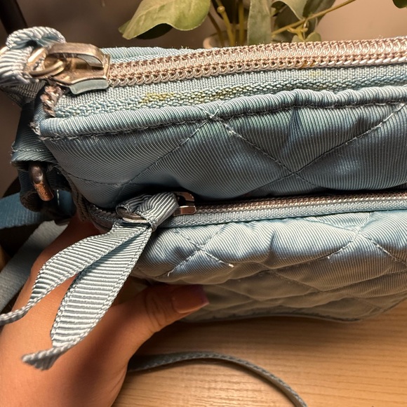 Vera Bradley Blue Quilted Crossbody Bag - Picture 2 of 11